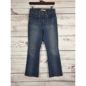Levi's 725 High Rise Bootcut Jeans 27 Womens Medium Wash Denim